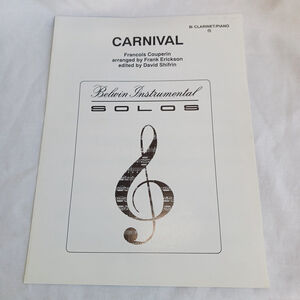 Carnival by Francois Couperin Clarinet Piano Music